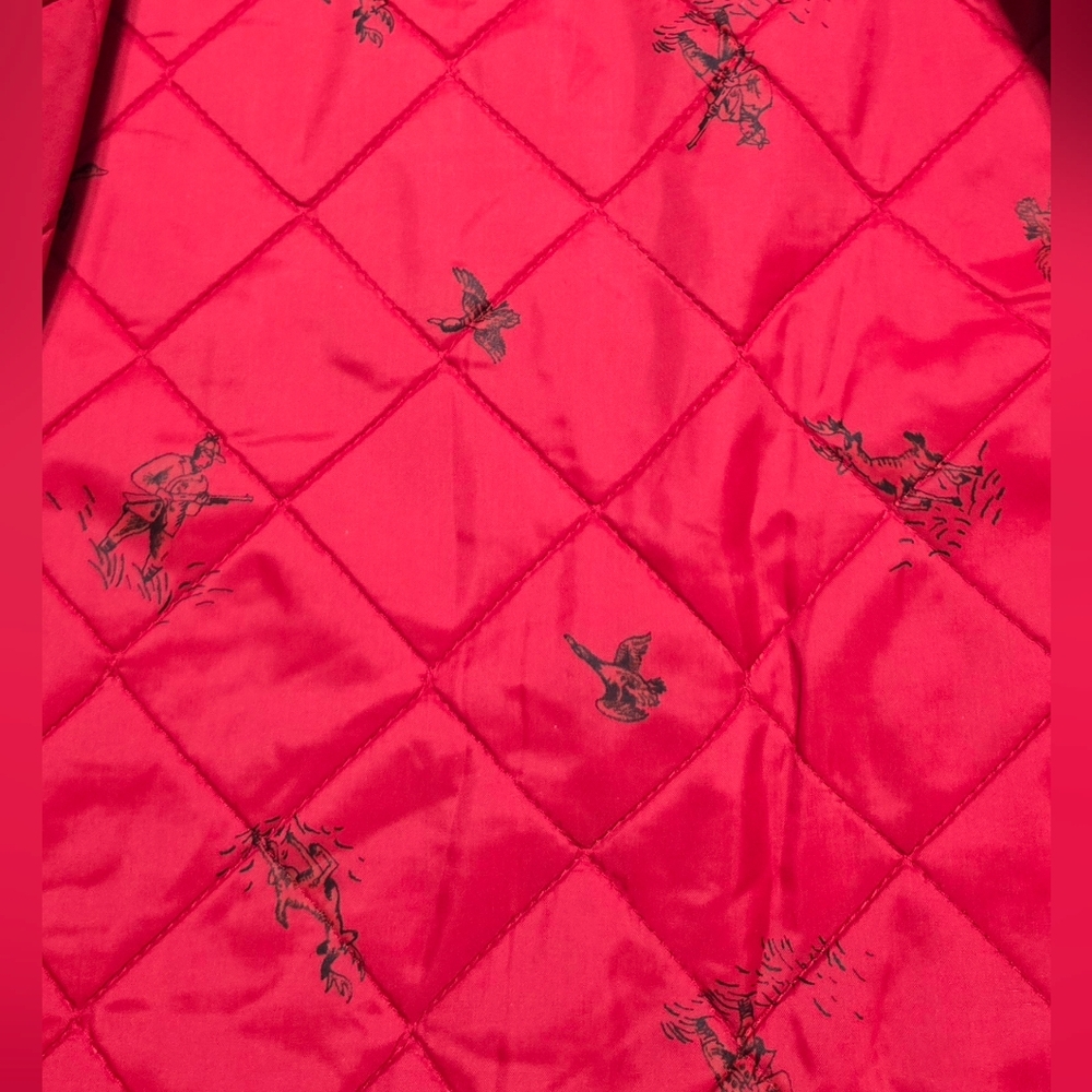 Vtg Woolrich Hunting Jacket Red Buffalo Plaid Mackinaw Sz.38 Back Game Pouch - Picture 6 of 11